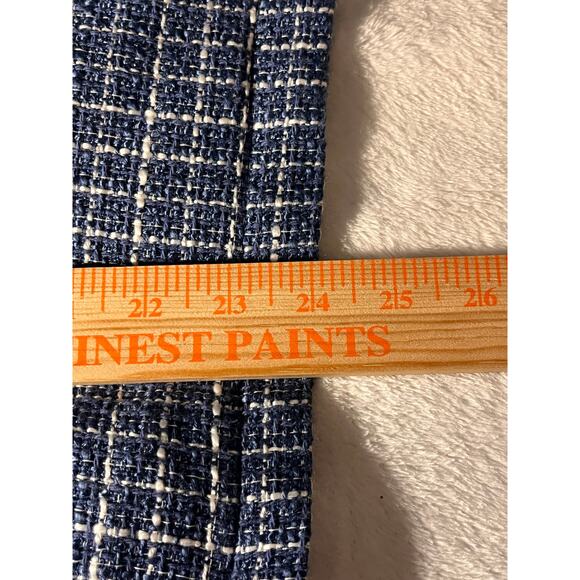 Chico’s Blue Tweed Button Front Jacket – Size 1 (M/L) - Picture 9 of 11